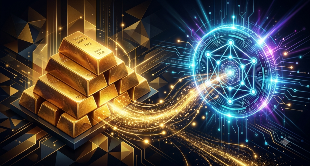 Why Gold Tokenization Is Building Real On-Chain Utility in 2026 1 Tokenized gold assets symbolized by gold bars, physical-to-digital claims.