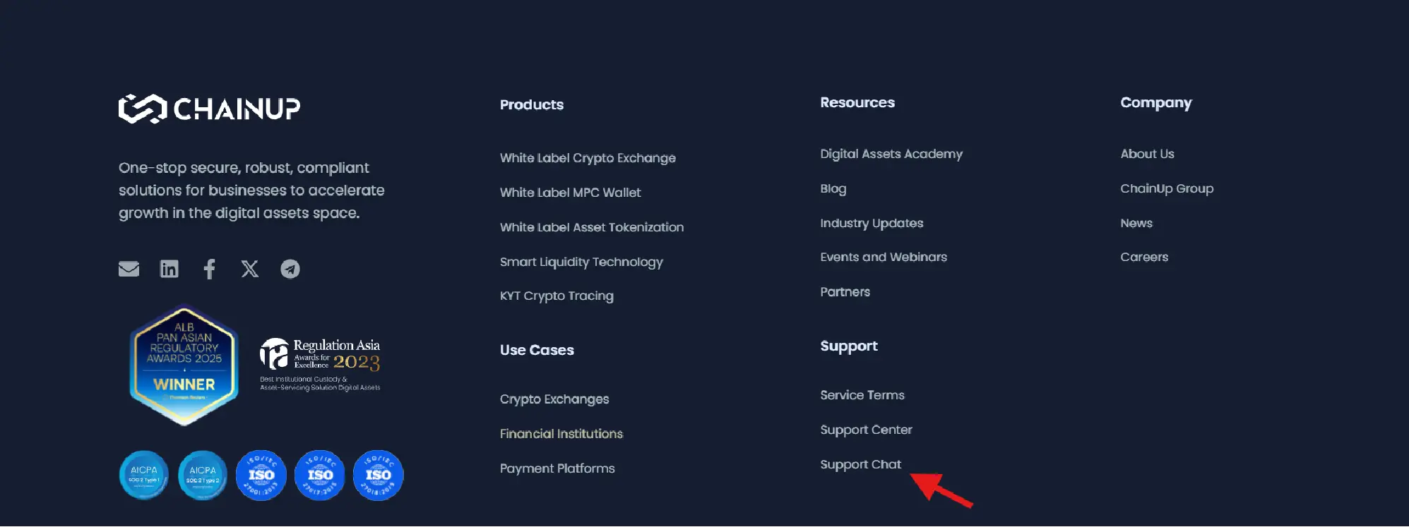 ChainUp Support Center