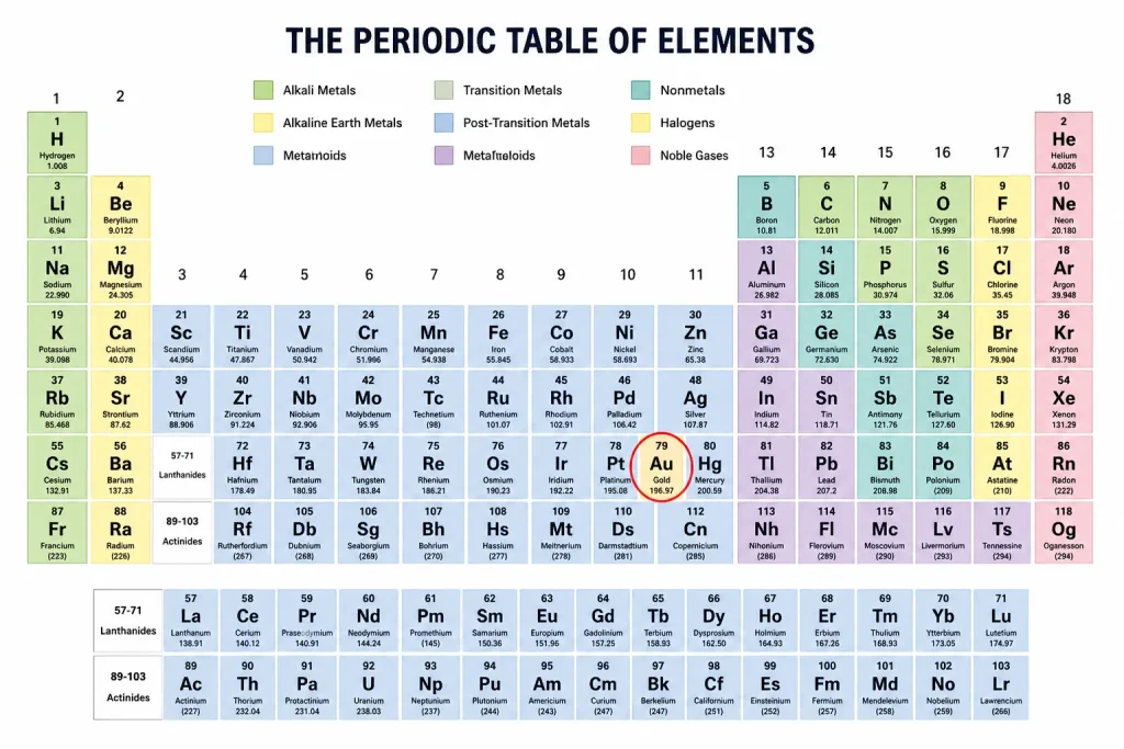 gold-in-periodic-table