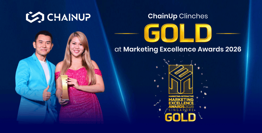 ChainUp Won Gold for Excellence in B2B Marketing at Marketing Excellence Awards 2026